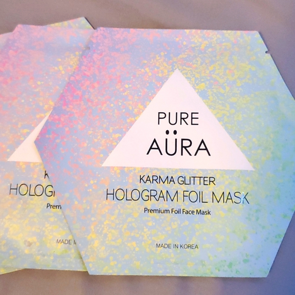 hologram foil sheet mask